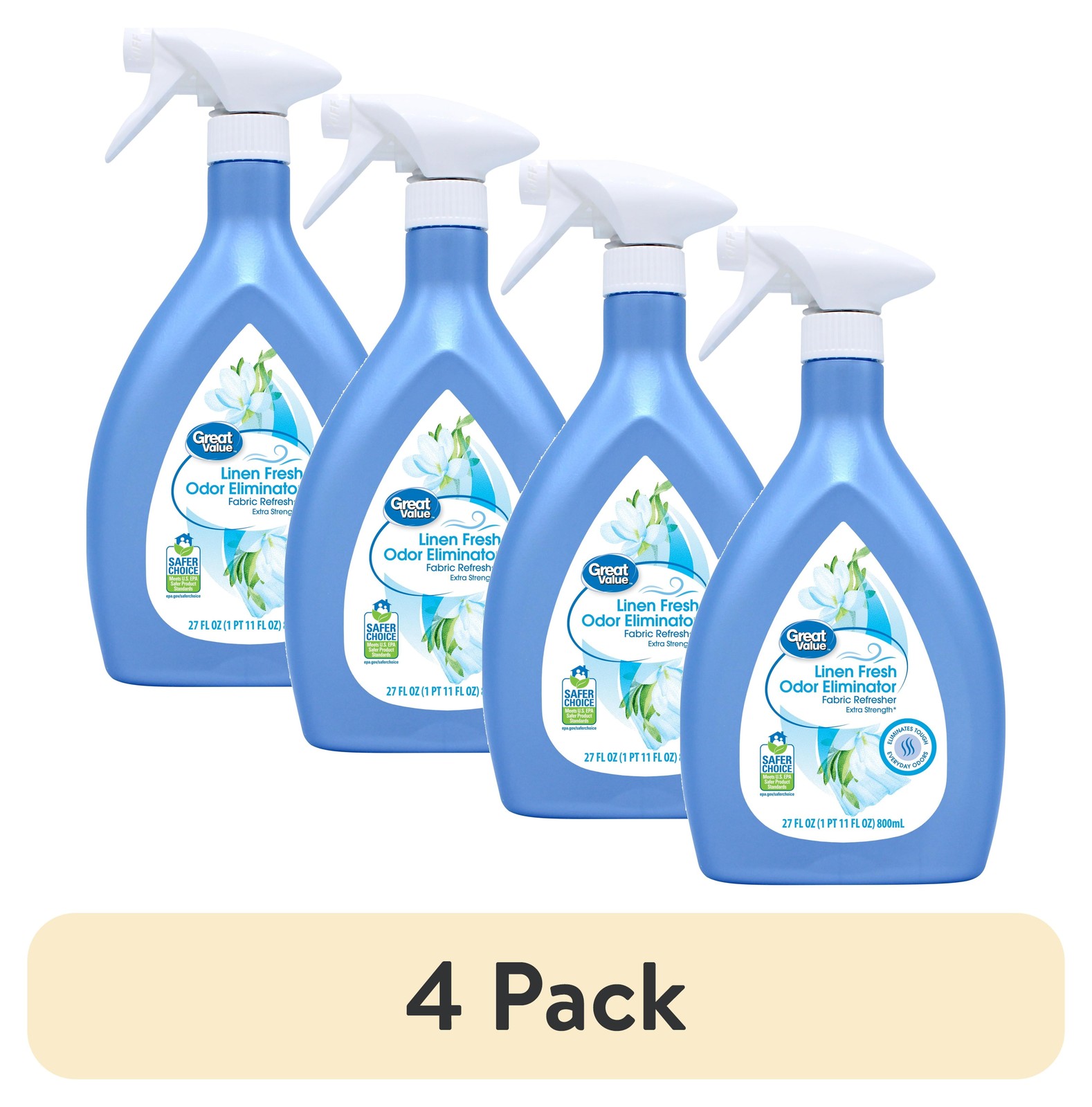 (4 pack) Great Value Fabric Air Refresher, Fresh Linen, 27 fl oz gallery