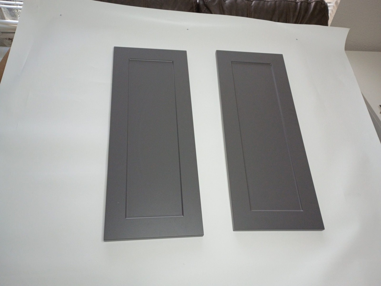 Decorators Onyx Gray Shaker Kitchen Cabinet Replacement Doors 12x30 Set of 2 gallery