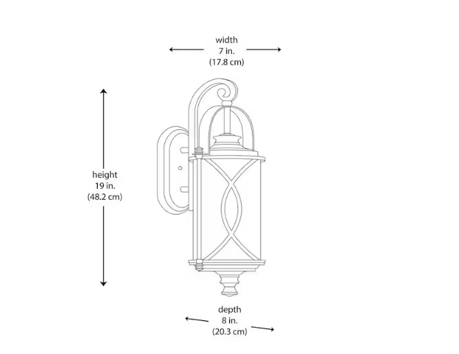 Monteaux 1-Light Oil Rubbed Bronze Outdoor Wall Light Fixture with Clear Glass gallery