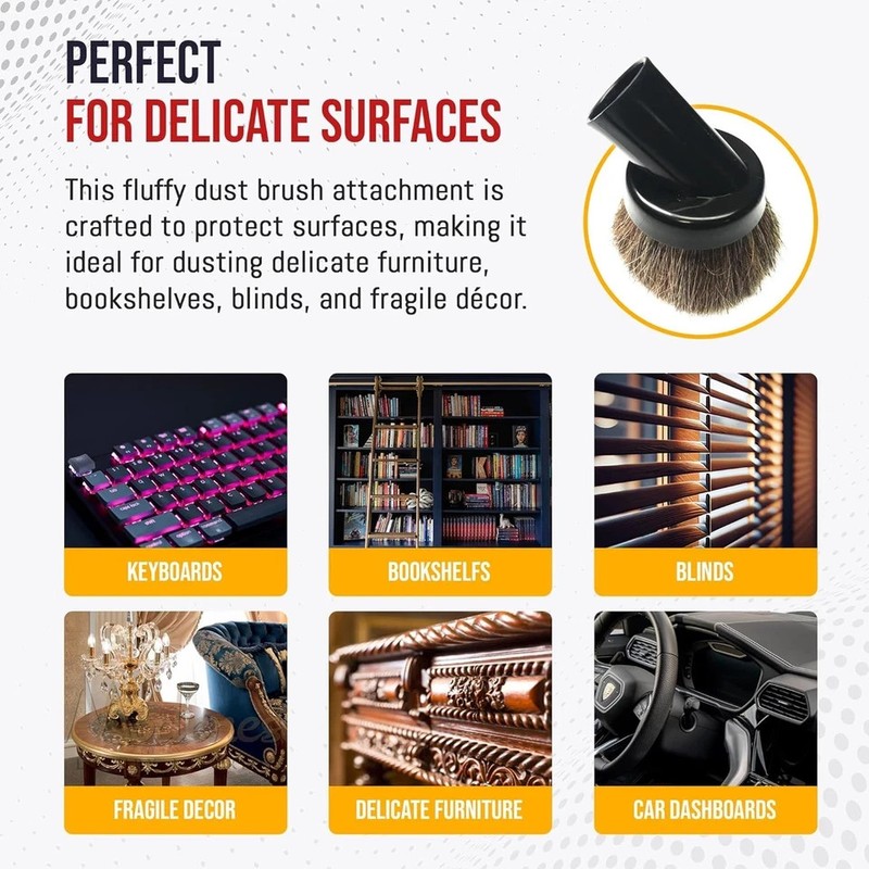 Household Cleaning Vacuum Brush Attachment - Horse Hair Vacuum Cleaner Accessori gallery