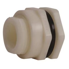 Hayward Flow Control Bfas3005tfs Bulkhead Fitting, 1/2″, Pp/Fpm, Fpt X Fpt