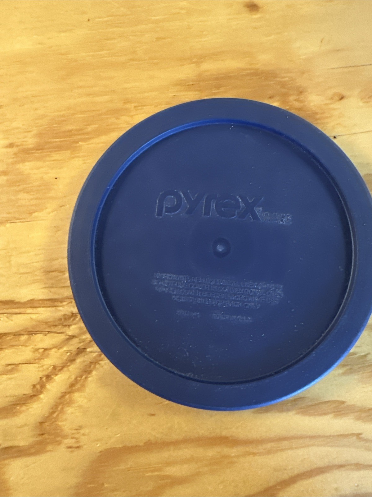 Pyrex Storage #7401-PC Dark Blue 6" Round Plastic Replacement Lid Cover 4 Cup gallery