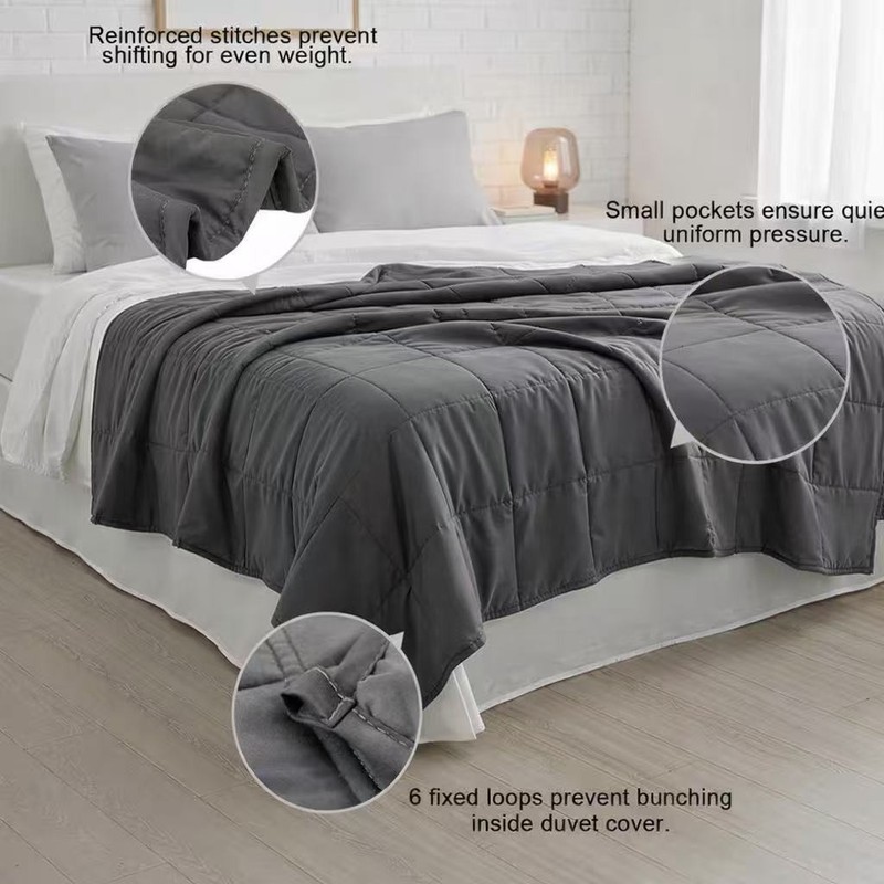 Weighted Blanket 15lb / 20lb Available Better Sleep & Relaxation 48x72in &60x80 gallery