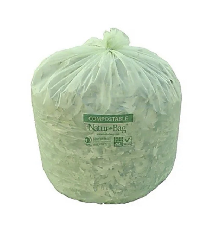 Natur Bag Compostable Trash Liners, 55 Gallons, Green 100 Bags gallery