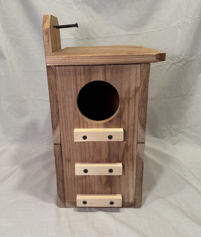 Solid Cedar Backyard Squirrel House Nesting Box - Wooden Wildlife Box- Large gallery