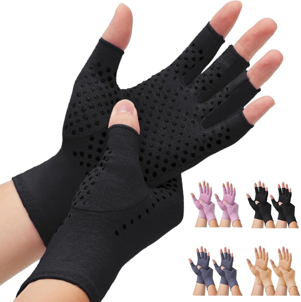 2-Pair Arthritis Compression Gloves- for Hand Arthritis, Carpal Tunnel Pain,
