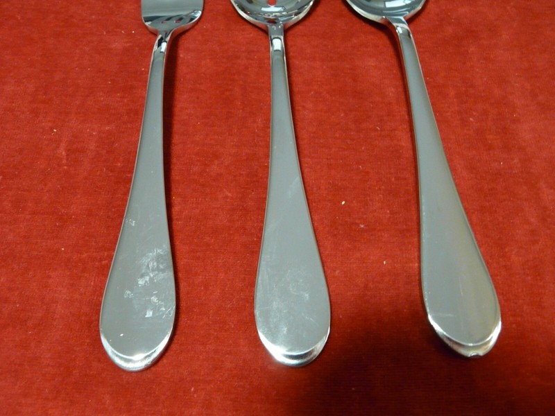 3 Piece Serving Set Oneida ICARUS Stainless Glossy Silverware Flatware NIP *READ gallery