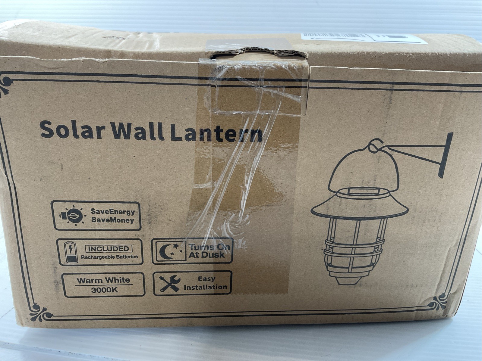 2-Pack Outdoor Waterproof Solar Lanterns with Mounting Kit - Modern Retro Style gallery