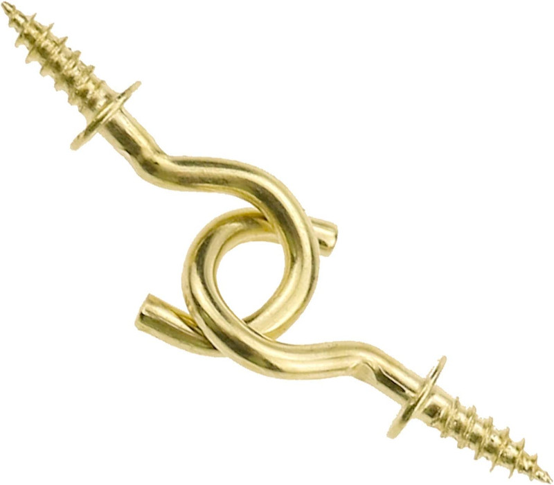 Mini Ceiling Screw Hooks, 200 Pieces 1/2 Inch Cup Hooks Screw-In Hooks gallery