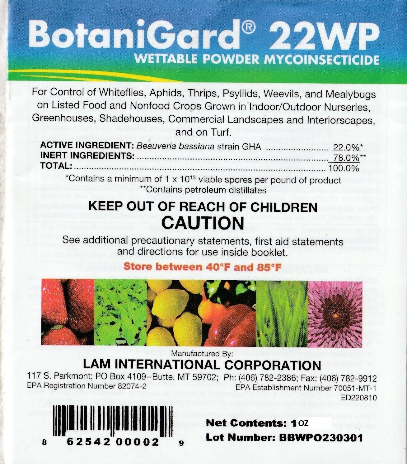 BotaniGard 22WP Non Chemical Biological Insecticide 1 Oz Beauveria Bassiana gallery