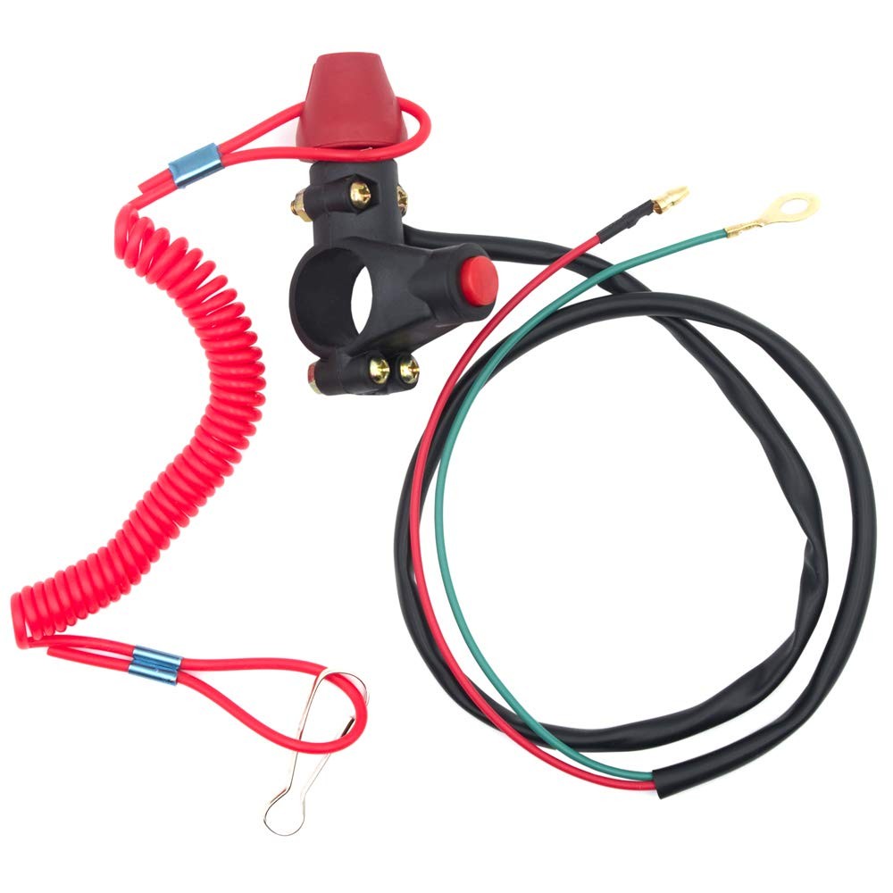 Royitay Kill Switch for 50cc 70cc 90cc 110cc 125cc 150cc 200cc 250cc ATV red