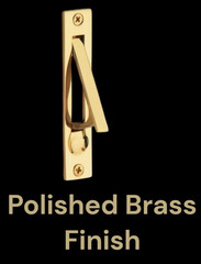 Baldwin 0465-030 Pocket Door Edge Pull Polished Brass Finish NOS-Sealed