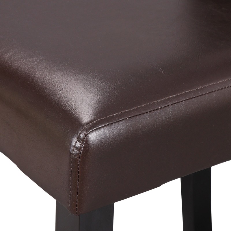 4PCS Dining Room Chairs Formal Parson Chairs With Leather Accent Solid Wood gallery
