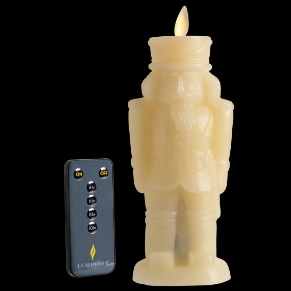 Luminara 8" Flameless Nutcracker Figural gallery