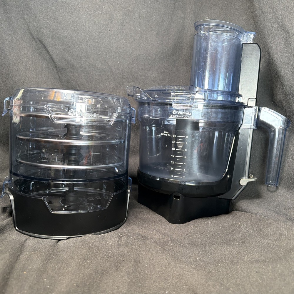Vitamix 12-Cup Food Processor Attachment SELF-DETECT w/ Blade, disks, Disk Case