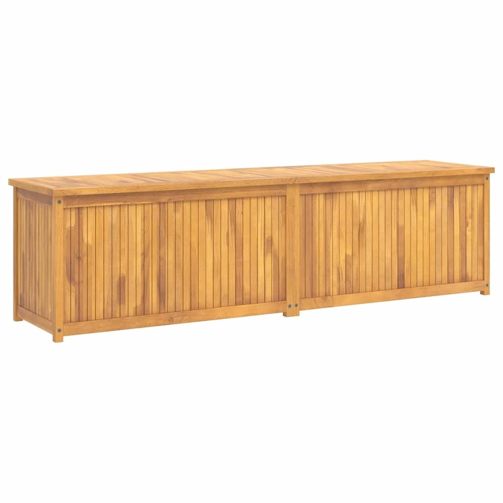 Patio Storage Box Deck Box Garden Outdoor Cabinet Chest Solid Wood Teak vidaXL gallery