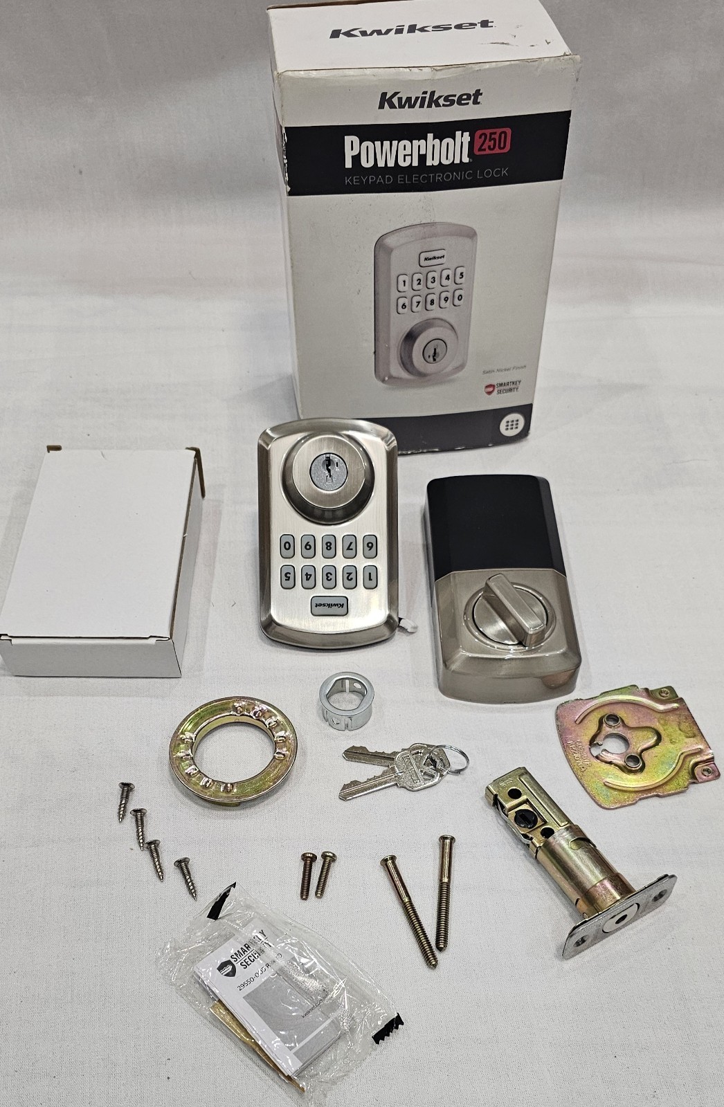 Kwikset Powerbolt 250 10-Button Keypad Satin Nickel Electronic Deadbolt Lock gallery