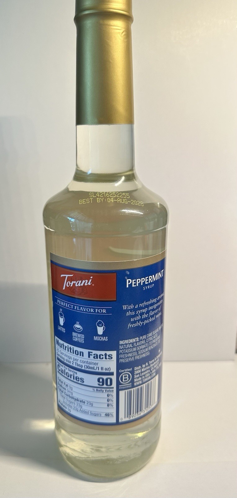 Torani Peppermint Syrup (750 mL) gallery