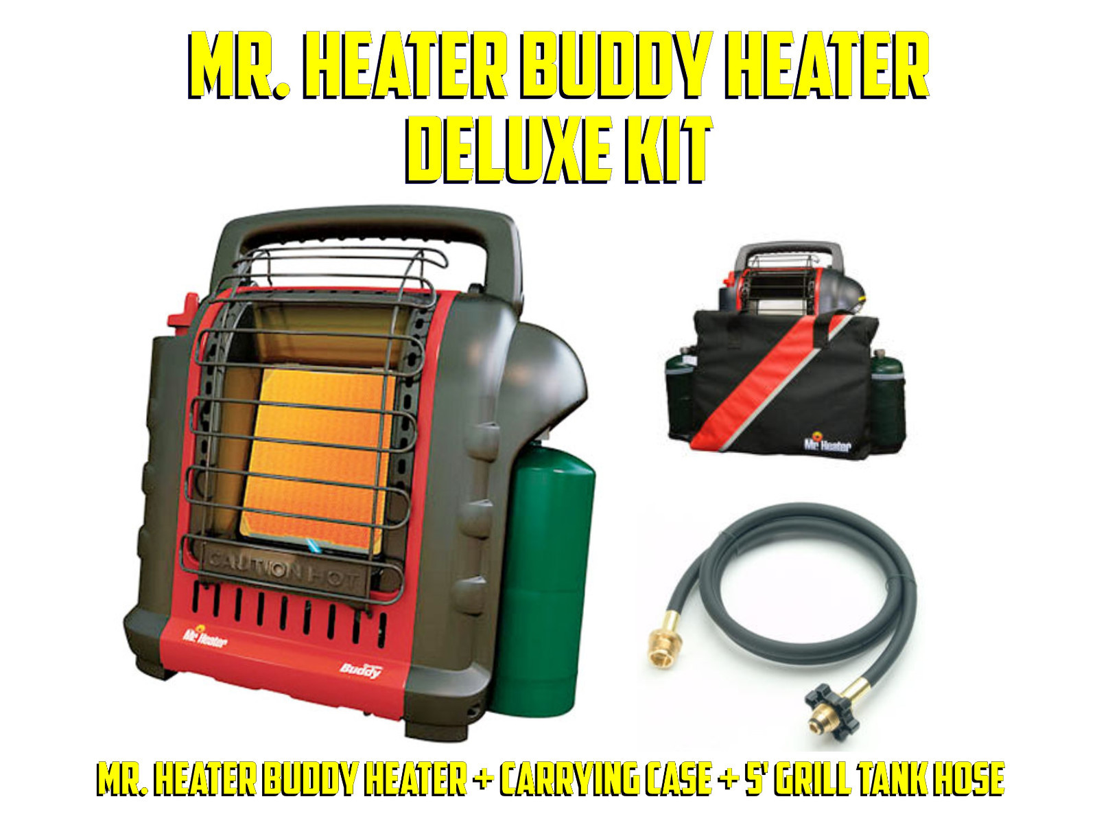 Mr. Heater MH9BX Indoor Portable Propane Heater Deluxe Kit gallery