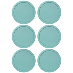 Replacement Lid for Pyrex 7-CUP Storage Cover 7.5″ 7402-PC TURQUOISE (6-Pack)
