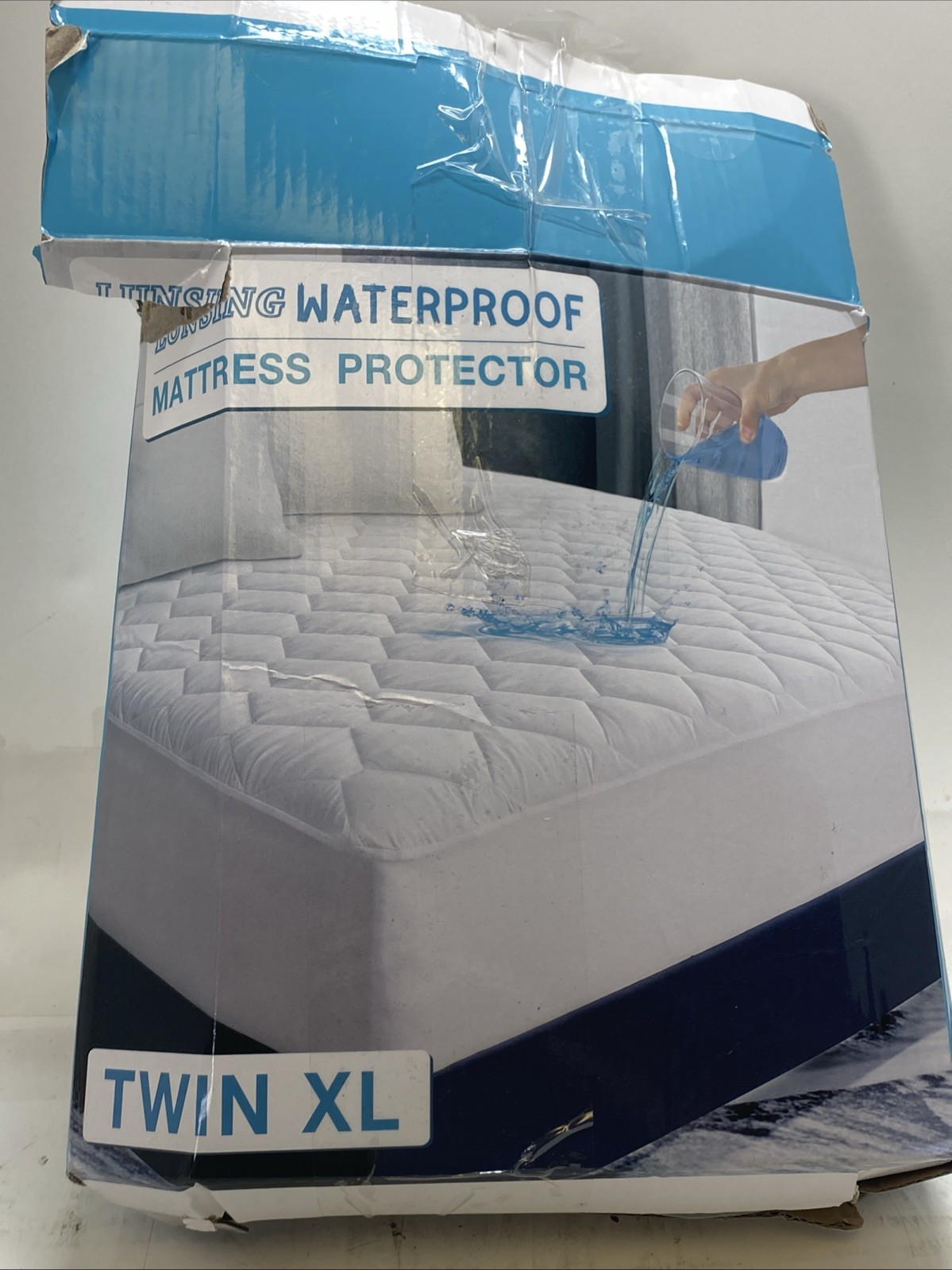 Lunsing Twin XL Waterproof Mattress Protector White Deep Pocket gallery