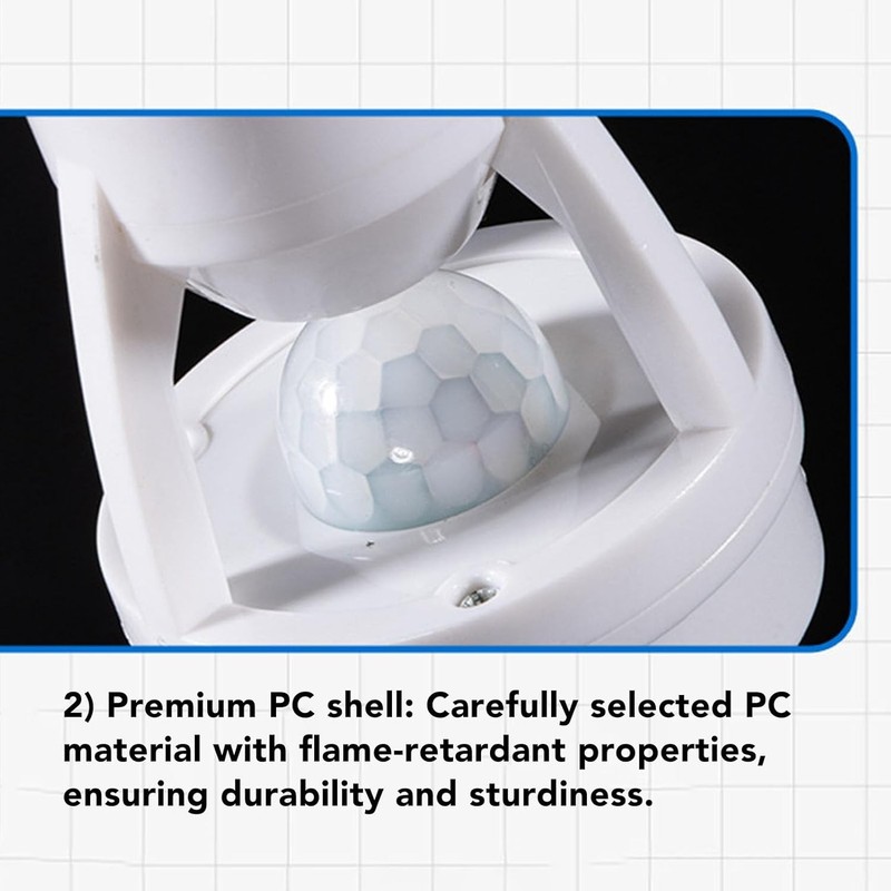 Infrared PIR Motion Sensor E27 LED Light Lamp Bulb Holder Socket Switch 110/220V gallery