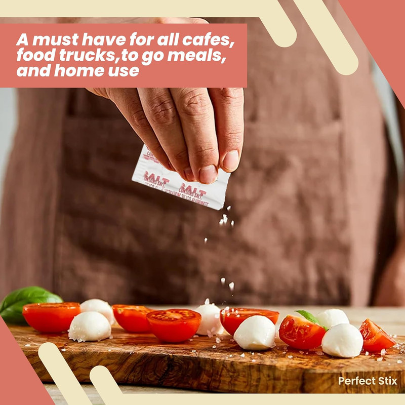 Perfect Stix Iodized Salt Packets - .6 Grams - 1000 Packets (Packaging May Vary. gallery