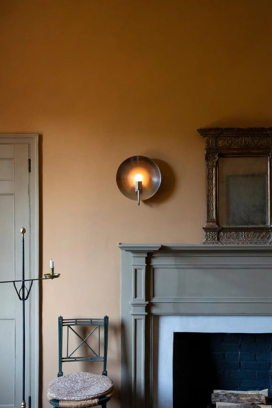 Workstead Helios ADA Sconce in Hewn Brass Modern Wall Light Luxury Designer Fixt gallery