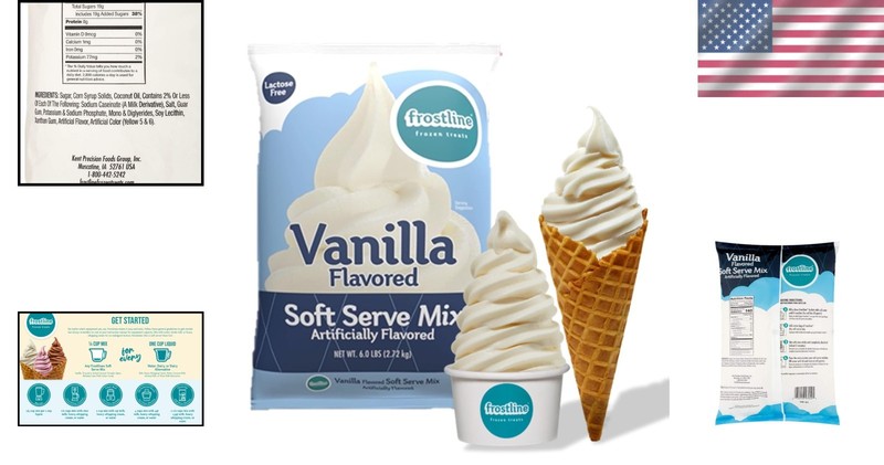 Vanilla Soft Serve Ice Cream Mix - Long Shelf Life - 6 lb gallery
