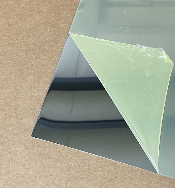 Mirror Finish Aluminum Sheet Brite Anodized .024" Thick Trim - VARIOUS SIZES gallery