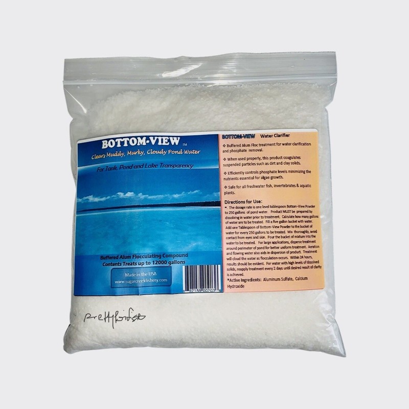 BOTTOM-VIEW POND WATER CLARIFIER & PHOSPHATE REMOVAL KOI FISH FLOC ALUM BUFFERED gallery