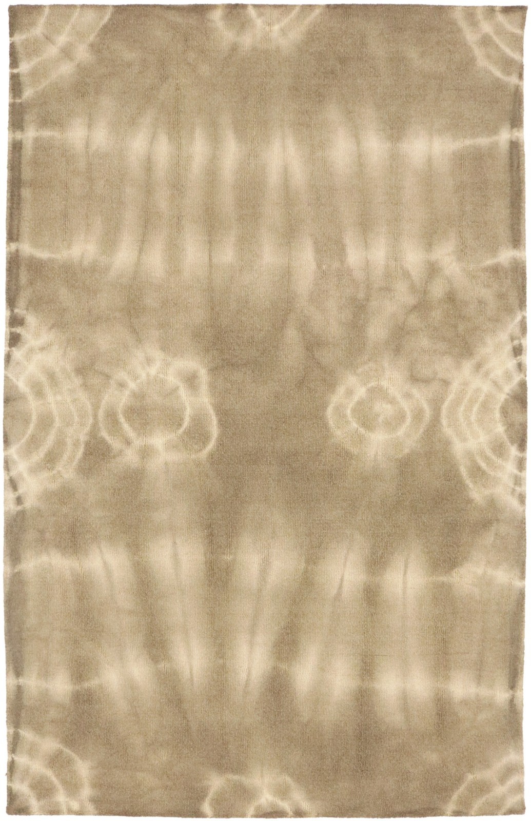 Brown Hand-Tufted Tie-Dye Design Rug Modern Carpet Contemporary Decor 5x8 ft gallery