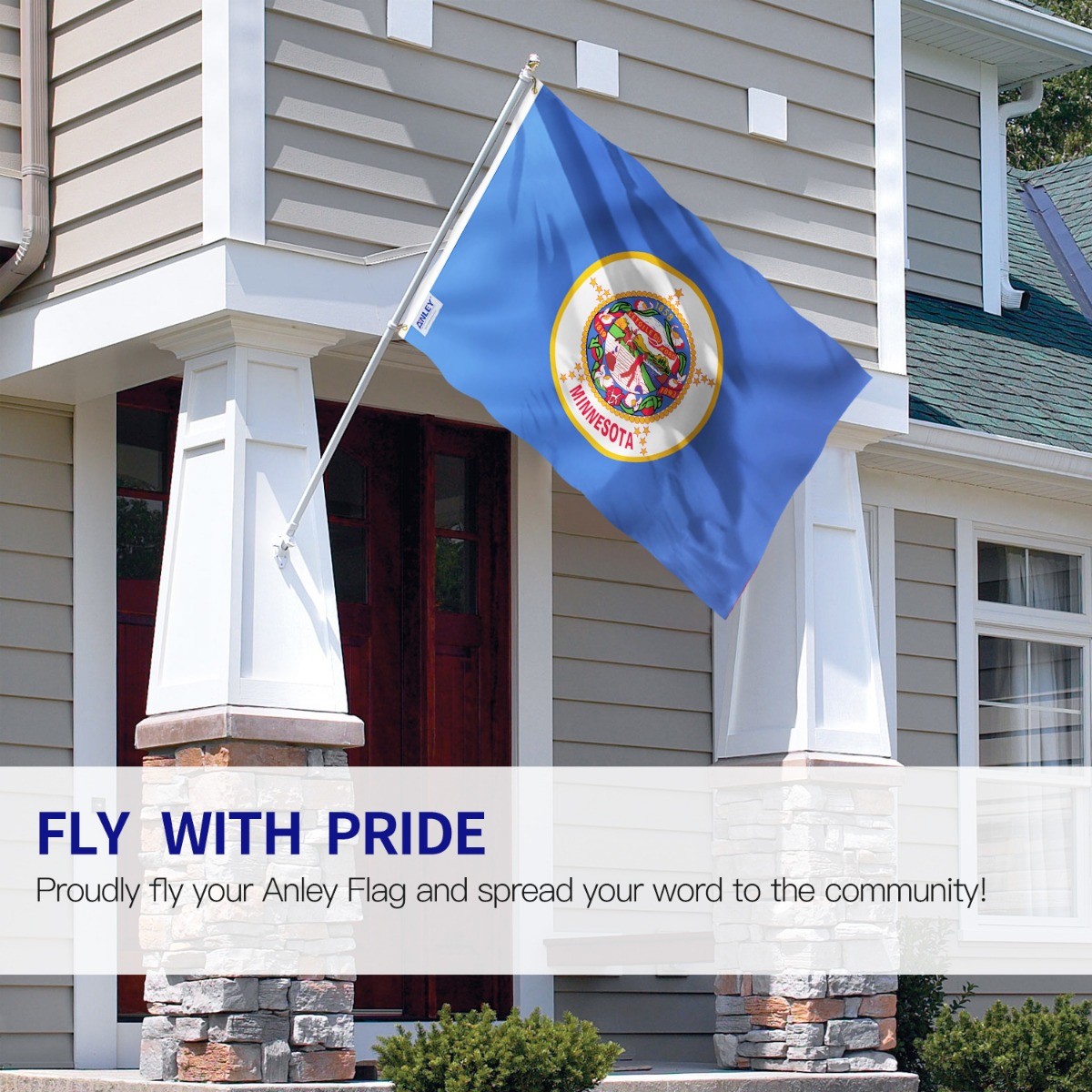 Anley Fly Breeze 3x5 Feet Minnesota State Flag - Minnesota MN Flags Polyester gallery