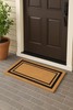 Black Border Coco Coir Doormat, 22" x 36", Non-Slip Backing, Heavy Duty Natur... gallery