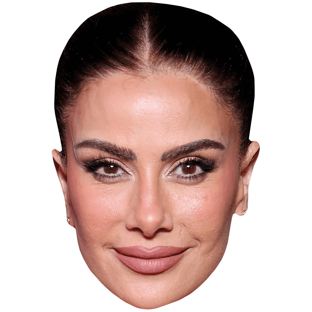 Saba Mubarak (Smile) Celebrity Mask, Flat Card Face, Fancy Dress Mask gallery