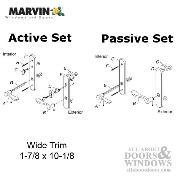 Marvin Door Handle Active Keyed Multipoint Lock Door Handle Dark Bronze Handle gallery