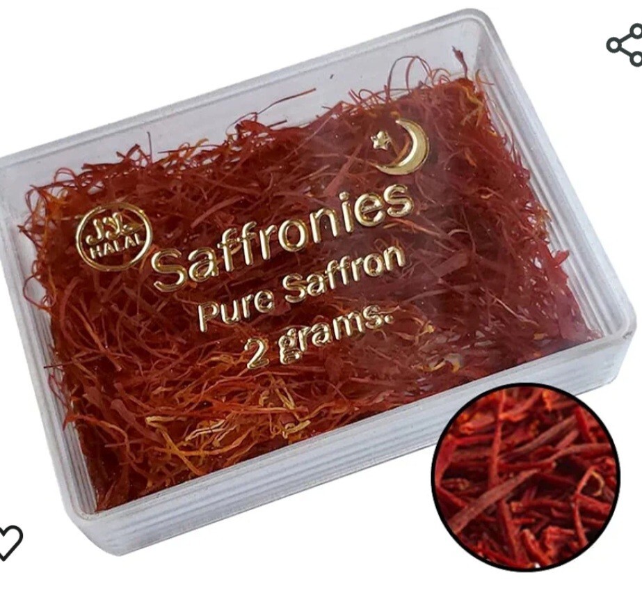 Golden Saffron Red Saffron Threads - 2g In Box 12 Pieces Shipping From USA gallery