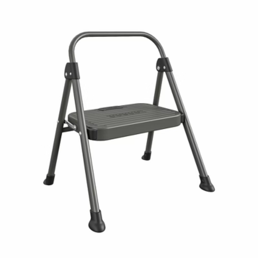 New Cosco 1 Step Steel Step Stool - Folding, 225 lb Capacity, No Assembly, Black gallery