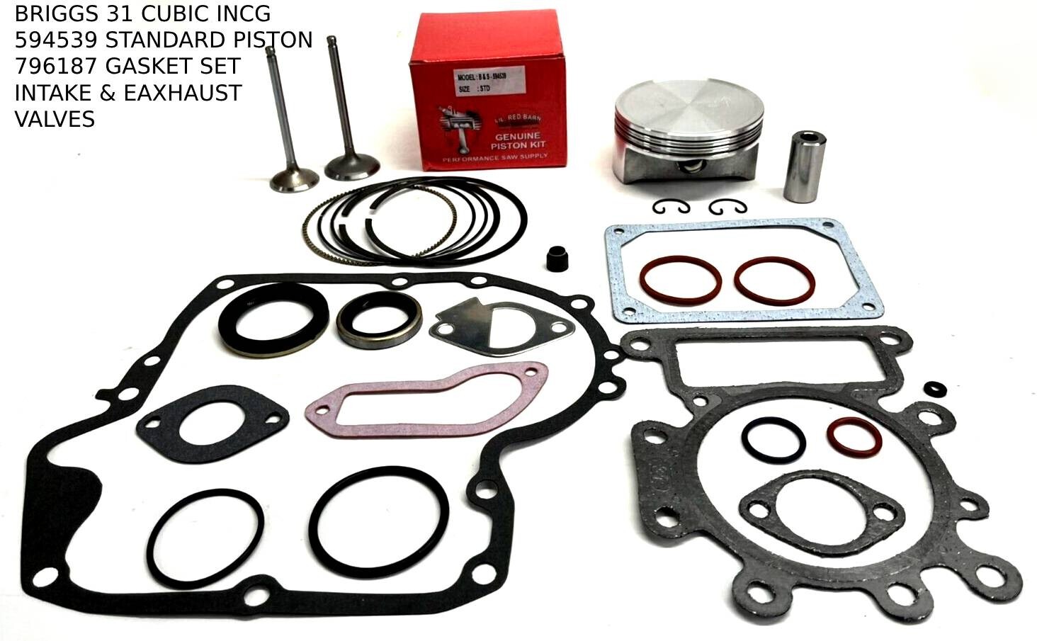OVERHAUL REBUILD ENGINE KIT FIT BRIGGS & STRATTON 16HP, 17HP, 18HP 31 CUBIC INCH gallery