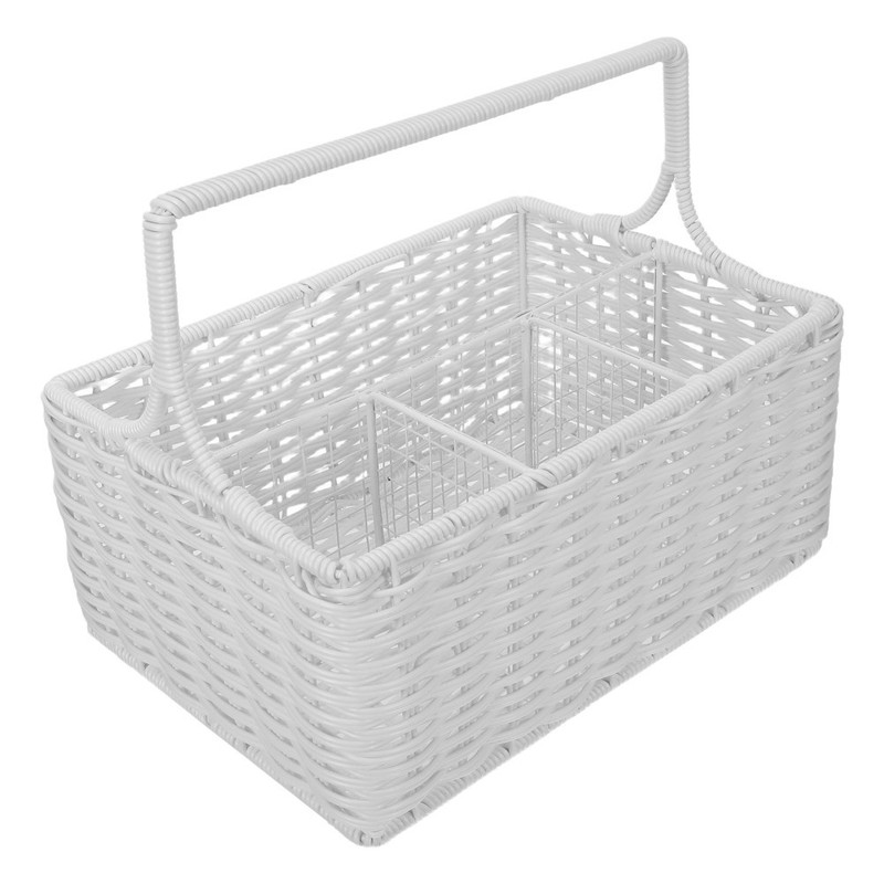 Imitation Rattan Tableware Storage Basket Kitchen Hyacinth Baskets for gallery