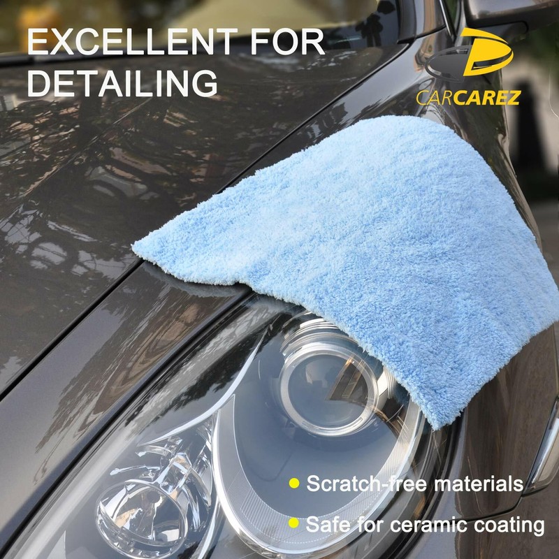 6 Pcs CarCarez Premium Microfiber Car Wash Drying Towels Professional Grade gallery