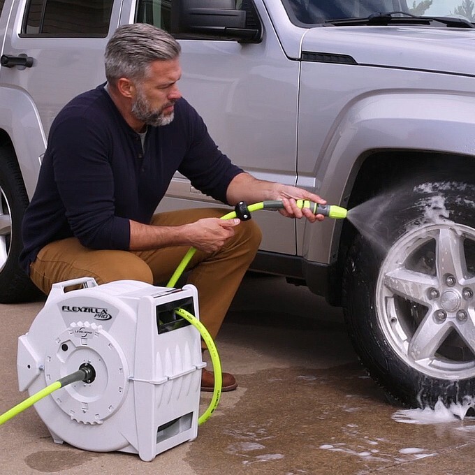 Legacy L8340FZ Flexzilla Retractable Water Hose Reel 1/2 In. X 70, Free Shipping gallery