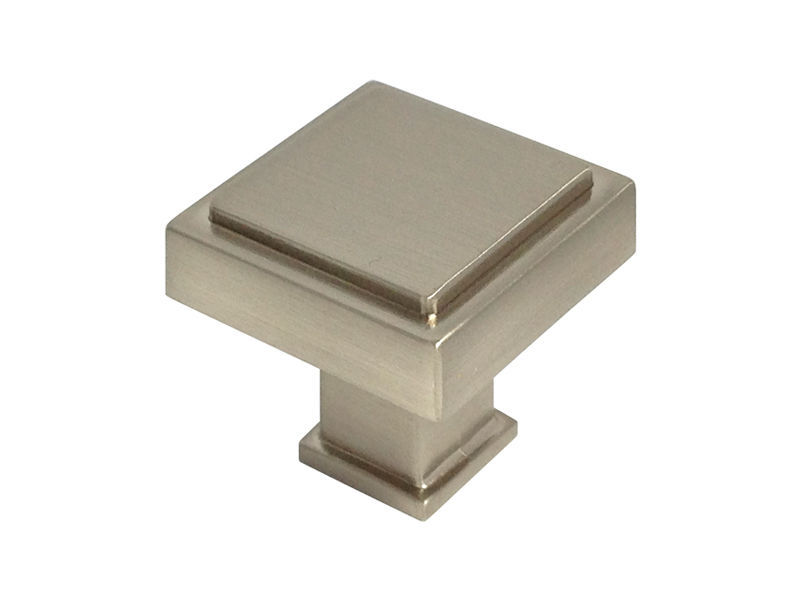 Satin nickel Square Kitchen Cabinet Drawer Knobs Pulls 3 3/4" 5" Brushed nickel gallery