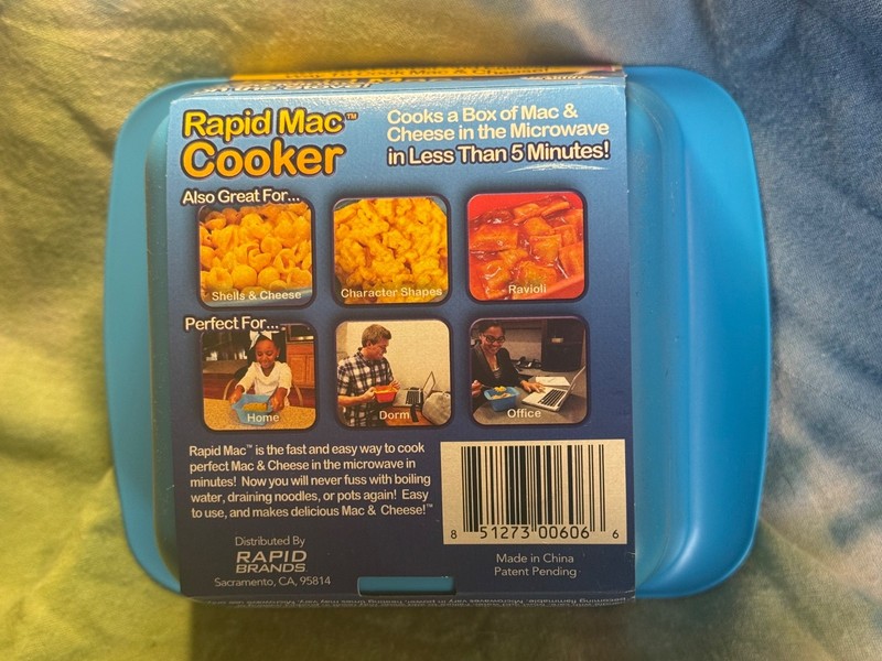 New Rapid Mac Cooker- Microwave Boxed Macaroni and Cheese in 5 Minutes. gallery