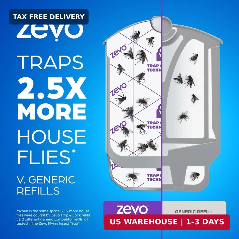 Zevo Flying Insect Trap Official Refill Cartridges - Fits Both Zevo Trap & MAX I gallery