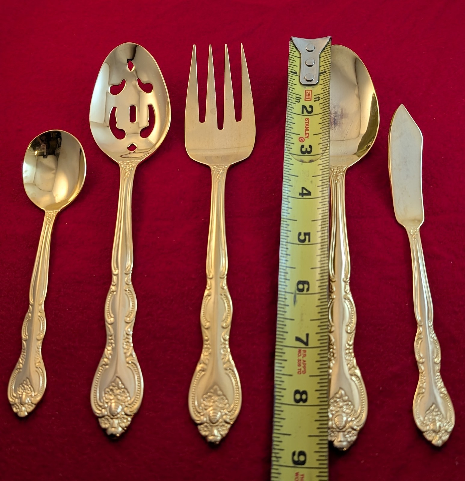 International Silver SAN MARCOS Gold Electroplated 5-Piece Serving Set gallery
