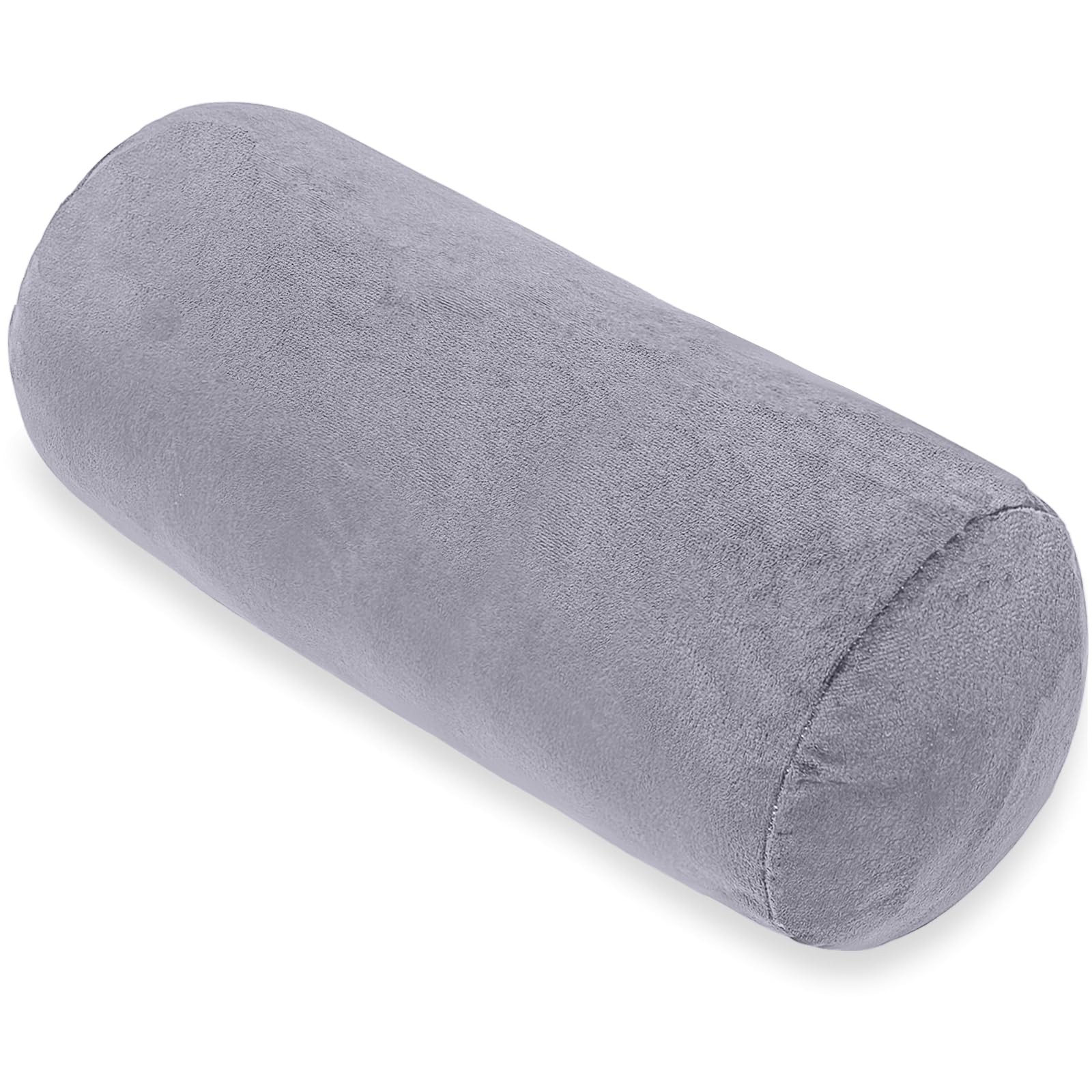 1 MIDDLE ONE Bolster Pillow with Removable Velvet Cover, Round Cylinder Neck ... gallery