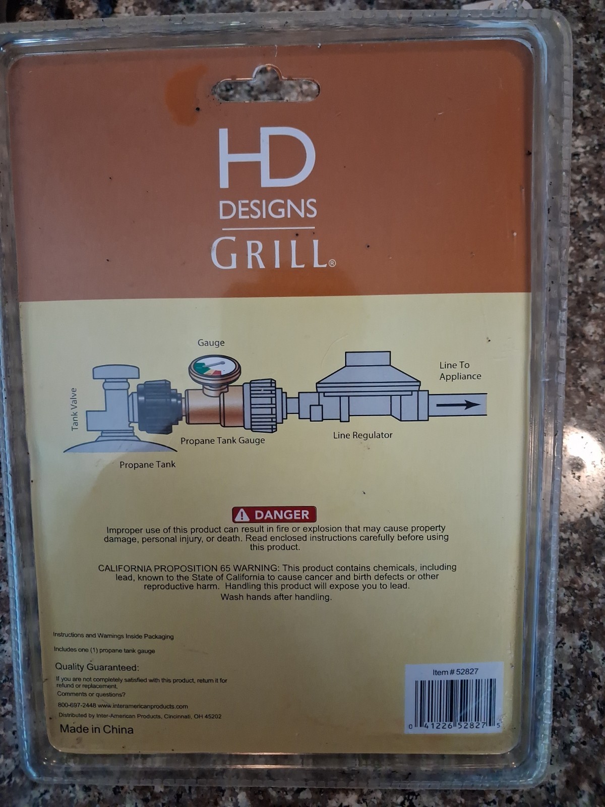 HD Designs Propane Tank Gauge For GRILL, W Automatic Shutoff Leak Detector NEW gallery