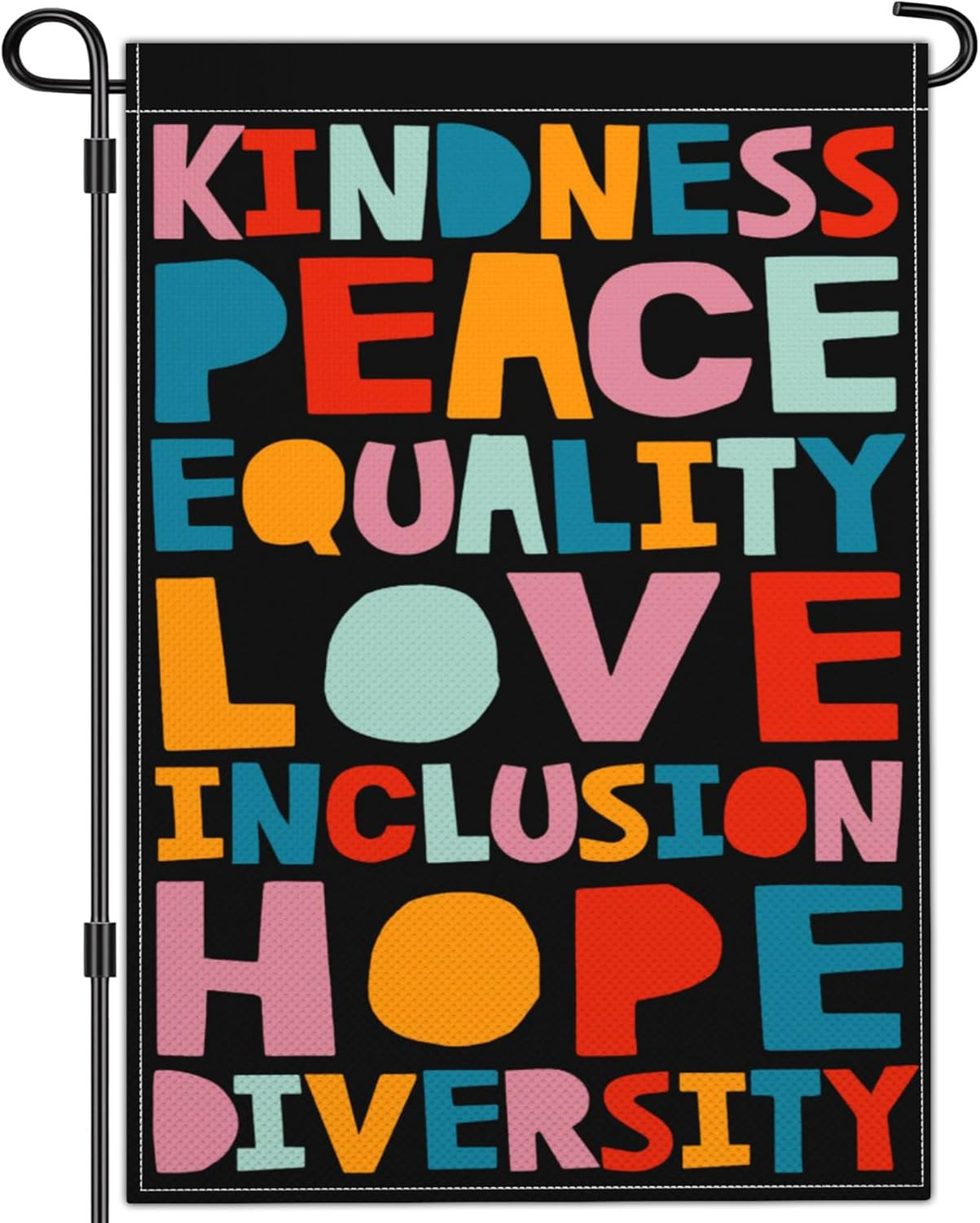 Kindness Peace Equality Love Inclusion Hope Diversity Garden Flag Pride Garden F gallery
