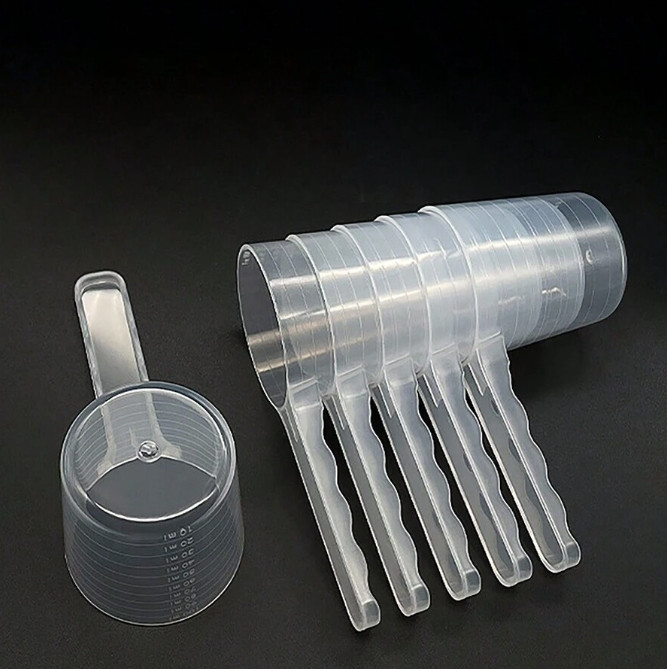 2pcs 100ml Plastic Measuring Spoons - Pet Food & Feeding Scoops - NEW gallery